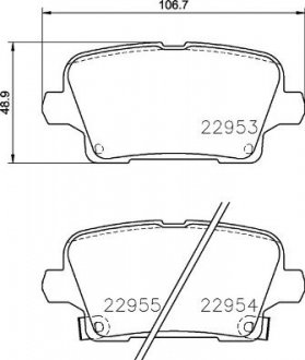 Тормозные колодки дисковые BREMBO P59 097