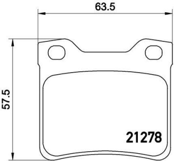 Тормозные колодки дисковые BREMBO P61 058