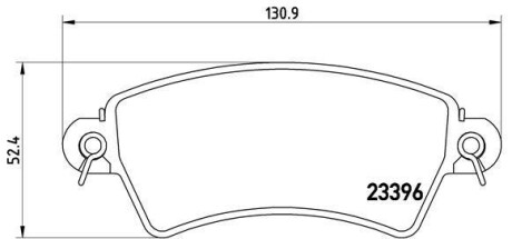 Тормозные колодки дисковые BREMBO P61 065