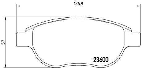 Тормозные колодки дисковые BREMBO P61 068