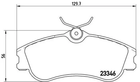 Гальмівні колодки дискові BREMBO P61 069