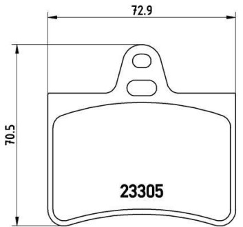 Гальмівні колодки дискові BREMBO P61 073