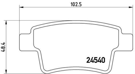 Гальмівні колодки дискові BREMBO P61 085