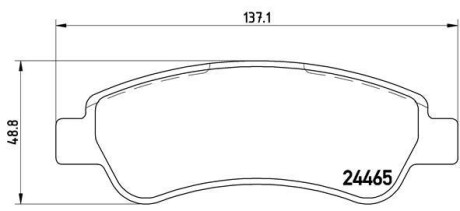 Гальмівні колодки дискові BREMBO P61 091