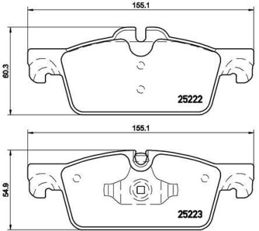 Гальмівні колодки дискові BREMBO P61 112