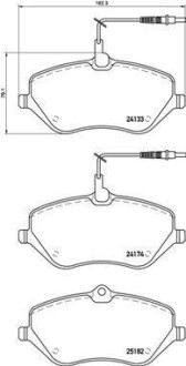 Тормозные колодки дисковые BREMBO P61 119