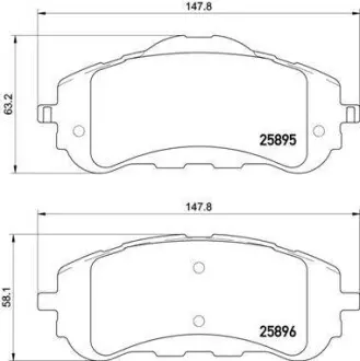 Тормозные колодки дисковые BREMBO P61 120