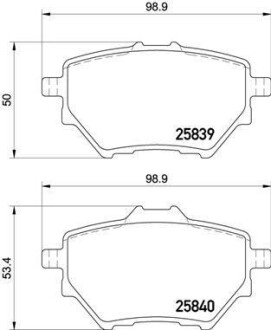 Тормозные колодки дисковые BREMBO P61 122