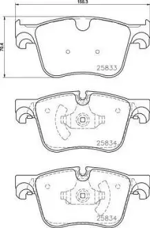 Тормозные колодки дисковые BREMBO P61 127 (фото 1)