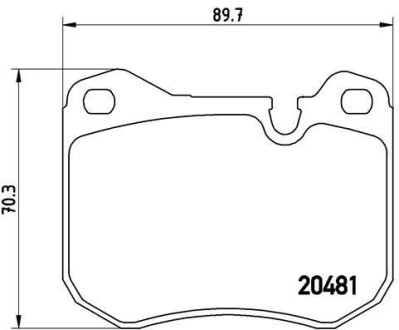 Гальмівні колодки дискові BREMBO P65 002