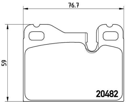 Гальмівні колодки. BREMBO P65 003