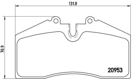 Тормозные колодки дисковые BREMBO P65 005