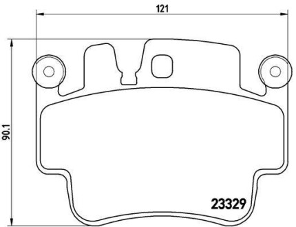 Тормозные колодки дисковые BREMBO P65 009