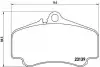 Тормозные колодки дисковые BREMBO P65 011 (фото 1)