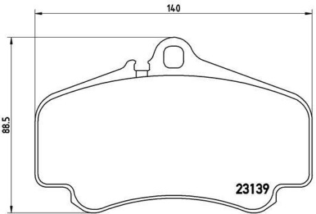 Тормозные колодки дисковые BREMBO P65 011