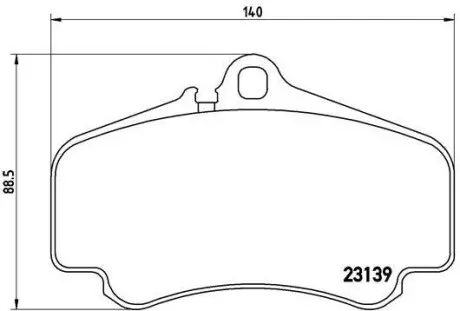Тормозные колодки дисковые BREMBO P65 011