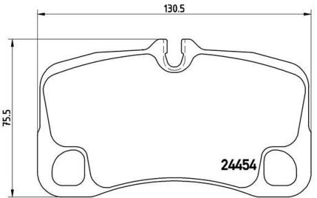 Тормозные колодки дисковые BREMBO P65 013