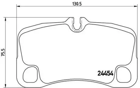 Гальмівні колодки дискові BREMBO P65 013