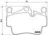 Тормозные колодки дисковые BREMBO P65 014 (фото 1)