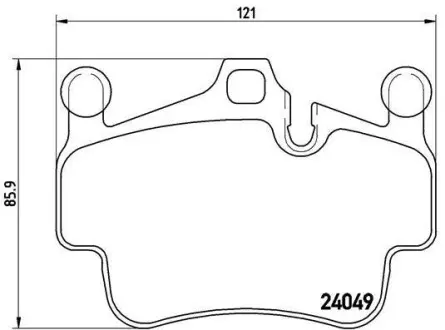 Тормозные колодки дисковые BREMBO P65 015 (фото 1)