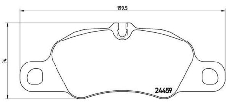 Тормозные колодки дисковые BREMBO P65 018