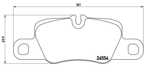 Гальмівні колодки дискові BREMBO P65 020