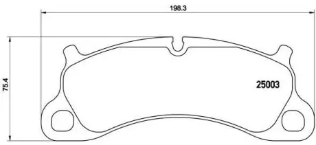 Тормозные колодки дисковые BREMBO P65 025