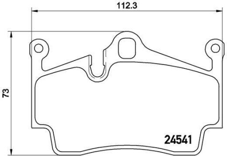 Тормозные колодки дисковые BREMBO P65 028