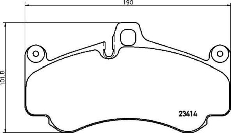 Тормозные колодки дисковые BREMBO P65 032