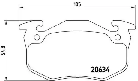 Гальмівні колодки дискові BREMBO P68 020