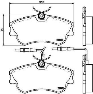 Тормозные колодки дисковые BREMBO P68 023