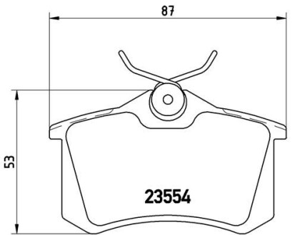 Тормозные колодки дисковые BREMBO P68 024