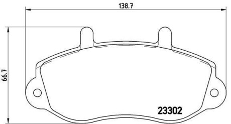 Тормозные колодки дисковые BREMBO P68 025