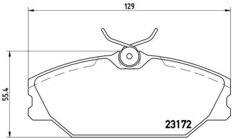 Тормозные колодки дисковые BREMBO P68 027