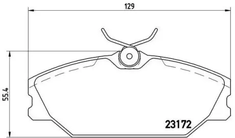 Гальмівні колодки дискові BREMBO P68 027