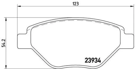 Тормозные колодки дисковые BREMBO P68 031