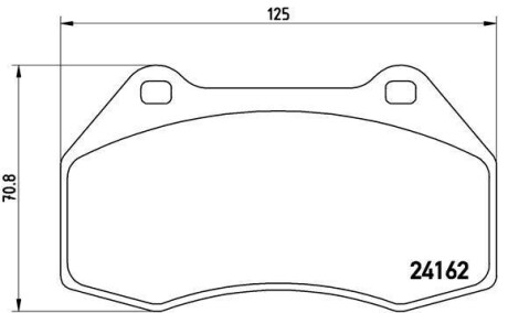 Тормозные колодки дисковые BREMBO P68 036