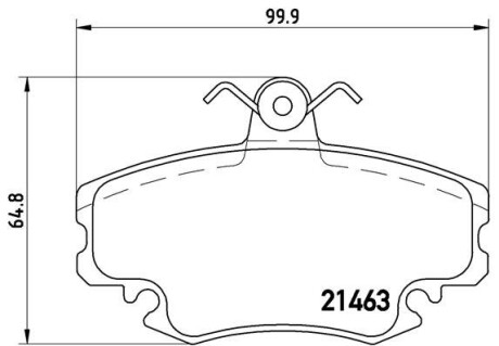 Тормозные колодки дисковые BREMBO P68 038