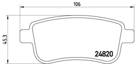 Гальмівні колодки дискові BREMBO P68 041