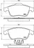 Тормозные колодки дисковые BREMBO P68 047 (фото 1)