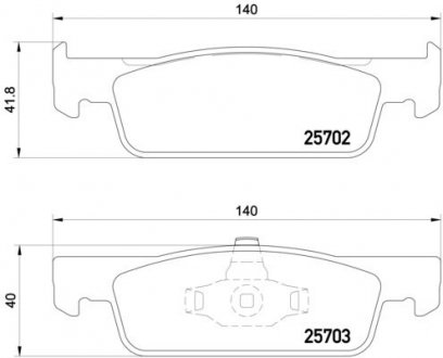 Тормозные колодки дисковые BREMBO P68 059X