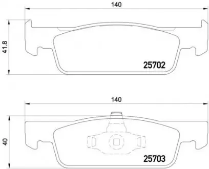 Гальмівні колодки дискові BREMBO P68 059X