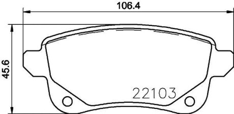 Тормозные колодки. BREMBO P68 064