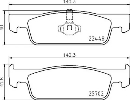 Гальмівні колодки дискові BREMBO P68 069