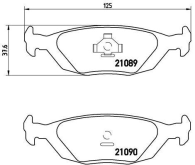 Тормозные колодки дисковые BREMBO P71 003