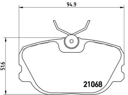 Тормозные колодки дисковые BREMBO P71 004