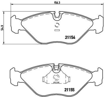 Тормозные колодки дисковые BREMBO P71 005