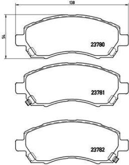 Тормозные колодки дисковые BREMBO P78 009