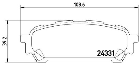 Тормозные колодки дисковые BREMBO P78 014