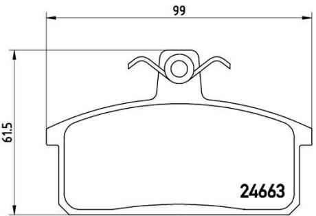 Гальмівні колодки. BREMBO P79 007